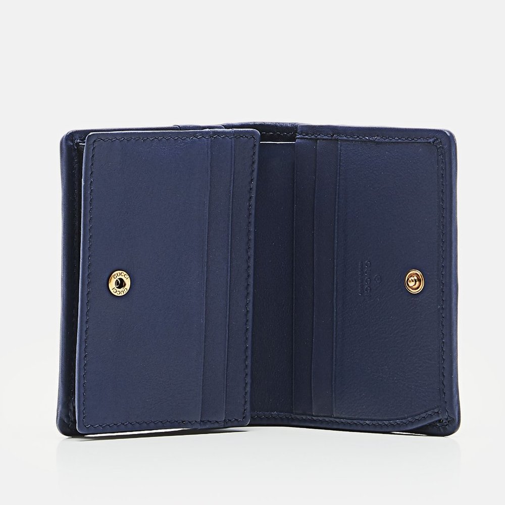 Gucci Trapuntata Floral-print Faille Cardholder new in box with dust bag - Picture 4 of 9